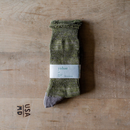 Yahae Organic Cotton Ploot Socks Olive Medium | Yahae | Miss Arthur | Home Goods | Tasmania