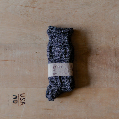 Yahae Alpaca Linen Ploot Socks Black Small | Yahae | Miss Arthur | Home Goods | Tasmania