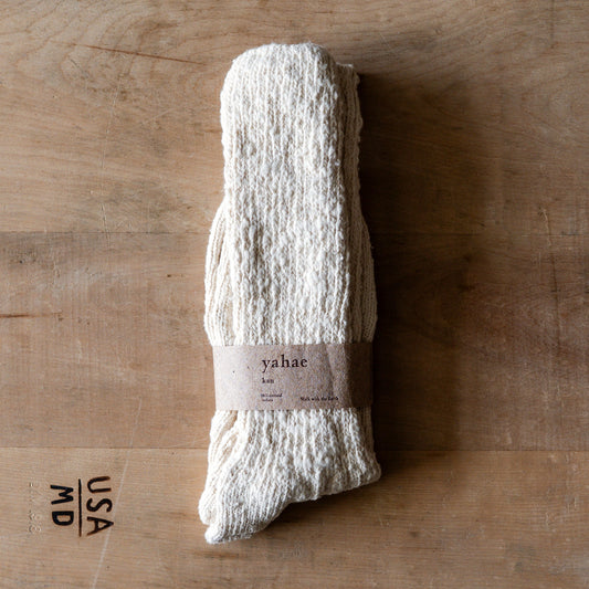 Yahae Garabu Organic Cotton Slipper Socks Natural Small | Yahae | Miss Arthur | Home Goods | Tasmania