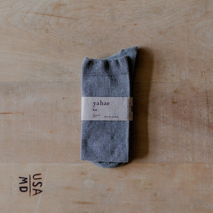 Yahae Organic Yak Knee Socks Dark Grey Medium | Yahae | Miss Arthur | Home Goods | Tasmania