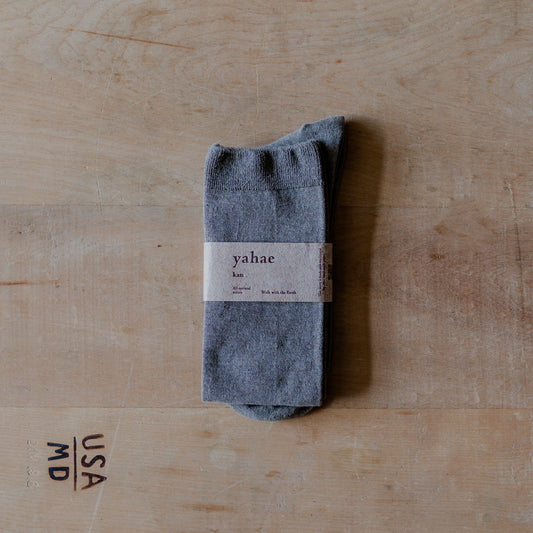 Yahae Organic Yak Knee Socks Dark Grey Medium | Yahae | Miss Arthur | Home Goods | Tasmania