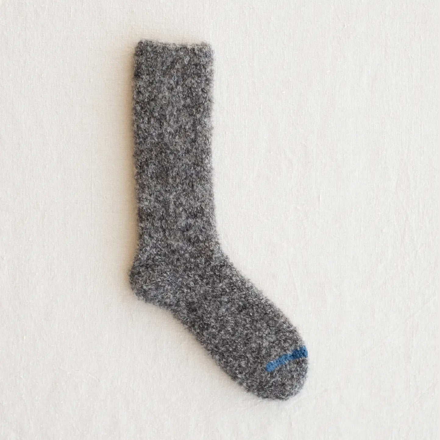 Yahae Alpaca Loop Slipper Socks Brown Large