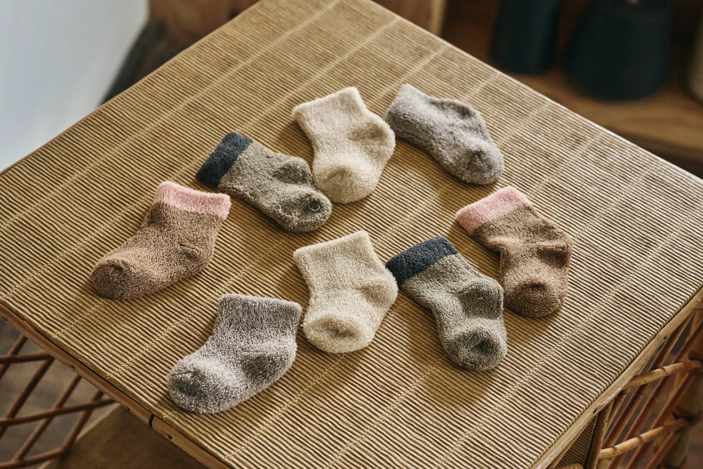 Yahae Organic Cotton Yak Pile Baby Socks White Medium | Yahae | Miss Arthur | Home Goods | Tasmania