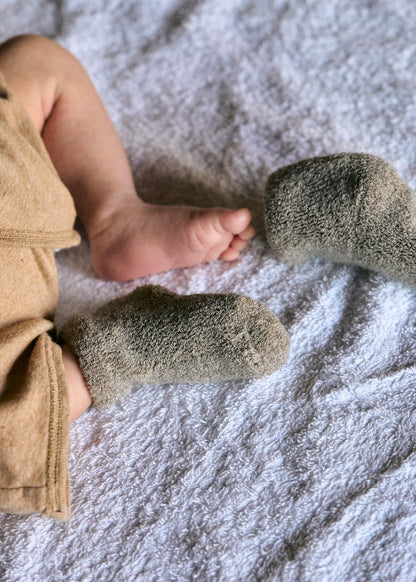 Yahae Organic Cotton Yak Pile Baby Socks Green Medium | Yahae | Miss Arthur | Home Goods | Tasmania