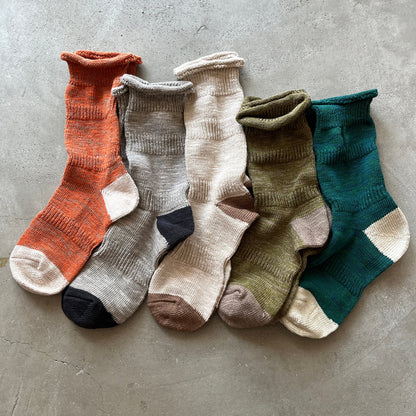 Yahae Organic Cotton Ploot Socks Orange Medium | Yahae | Miss Arthur | Home Goods | Tasmania