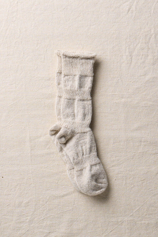 Yahae Alpaca Linen Ploot Socks Natural Medium | Yahae | Miss Arthur | Home Goods | Tasmania