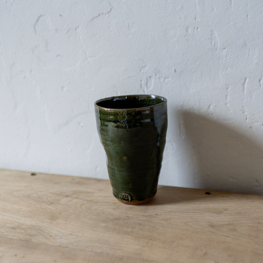 Zsolt Faludi Beaker Green Glaze | Zsolt Faludi | Miss Arthur | Home Goods | Tasmania