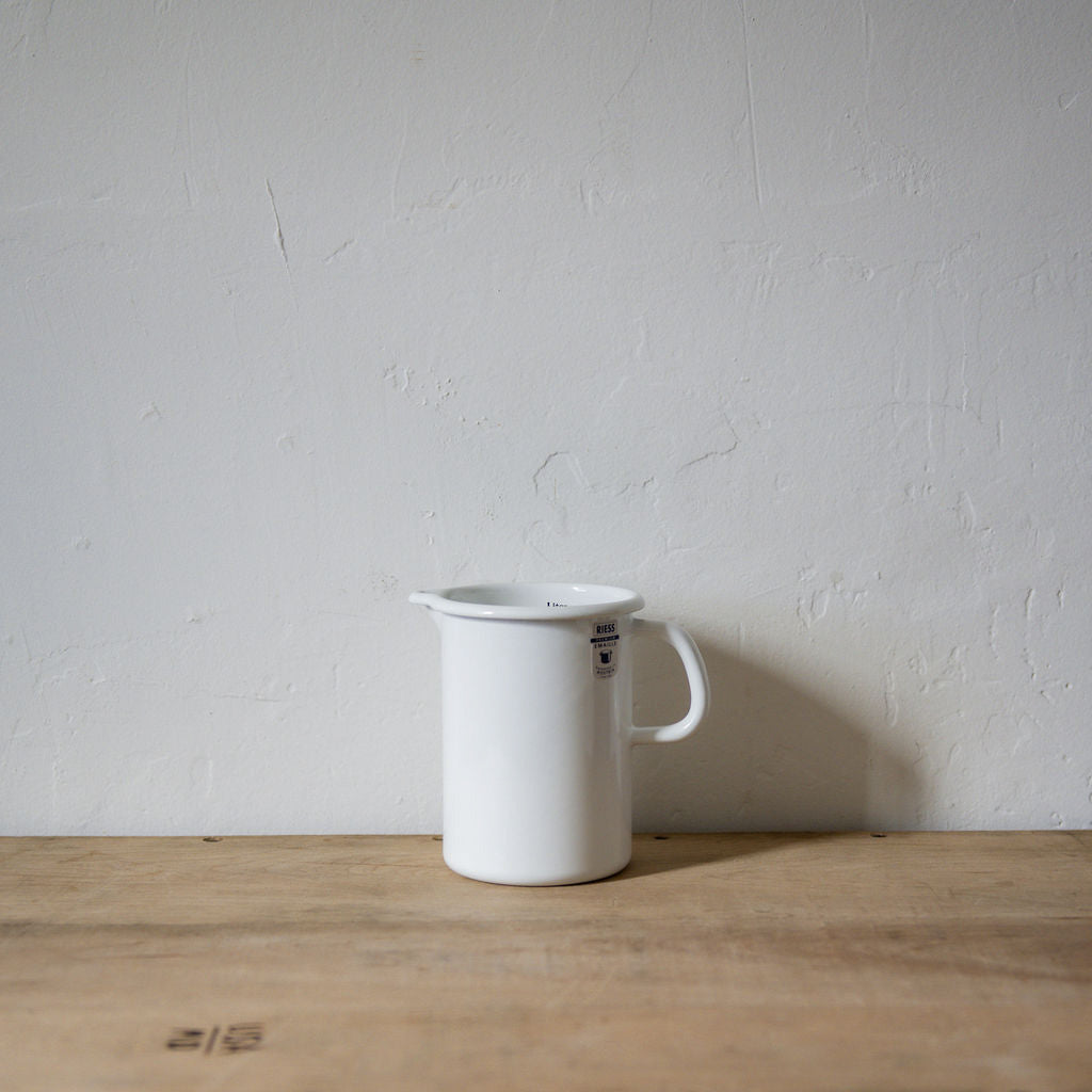 Riess Enamel Measuring Vessel White 1L | Riess | Miss Arthur | Home Goods | Tasmania