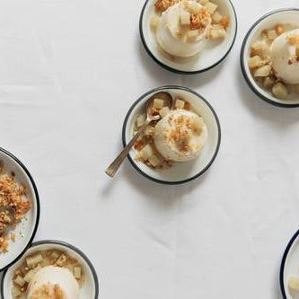 Falcon Enamelware Enamel Bowls White with Blue Rim Set of 4 | Falcon Enamelware | Miss Arthur | Home Goods | Tasmania