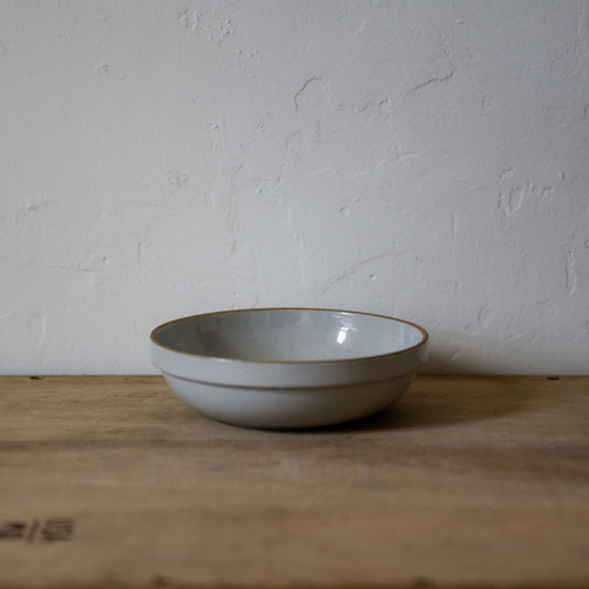 Hasami Shallow Bowl Round 185mm Grey HPM032 | Hasami | Miss Arthur | Home Goods | Tasmania