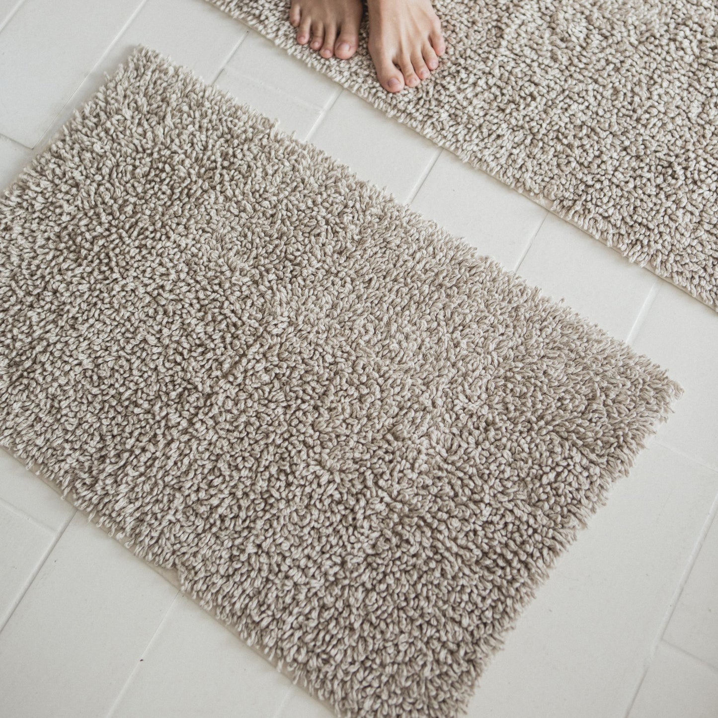 Libeco Calistoga Bath Rug  Oatmeal 50cm x 80cm | Libeco | Miss Arthur | Home Goods | Tasmania