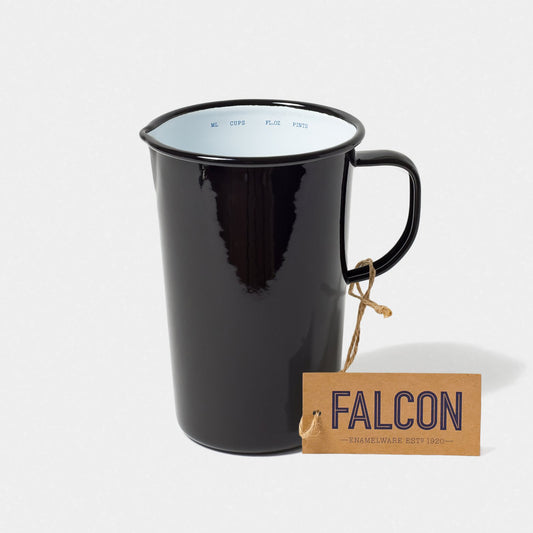 Falcon Enamelware Enamel 2 Pint Jug Coal Black | Falcon Enamelware | Miss Arthur | Home Goods | Tasmania