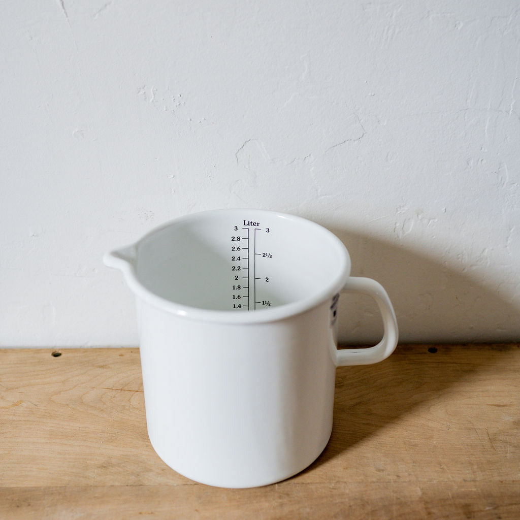 Riess Enamel Measuring Vessel White 3L | Riess | Miss Arthur | Home Goods | Tasmania