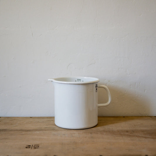 Riess Enamel Measuring Vessel White 3L | Riess | Miss Arthur | Home Goods | Tasmania