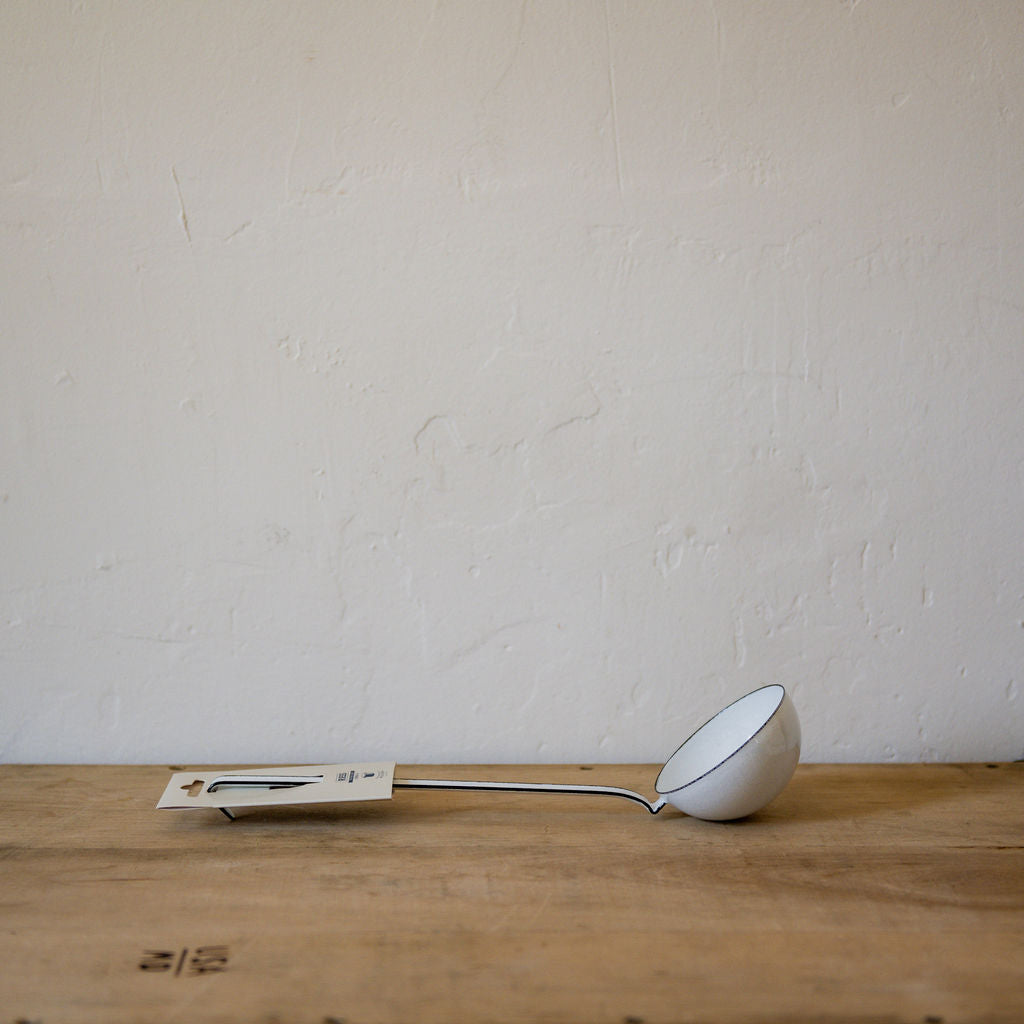 Riess Enamel Ladle White 9cm | Riess | Miss Arthur | Home Goods | Tasmania