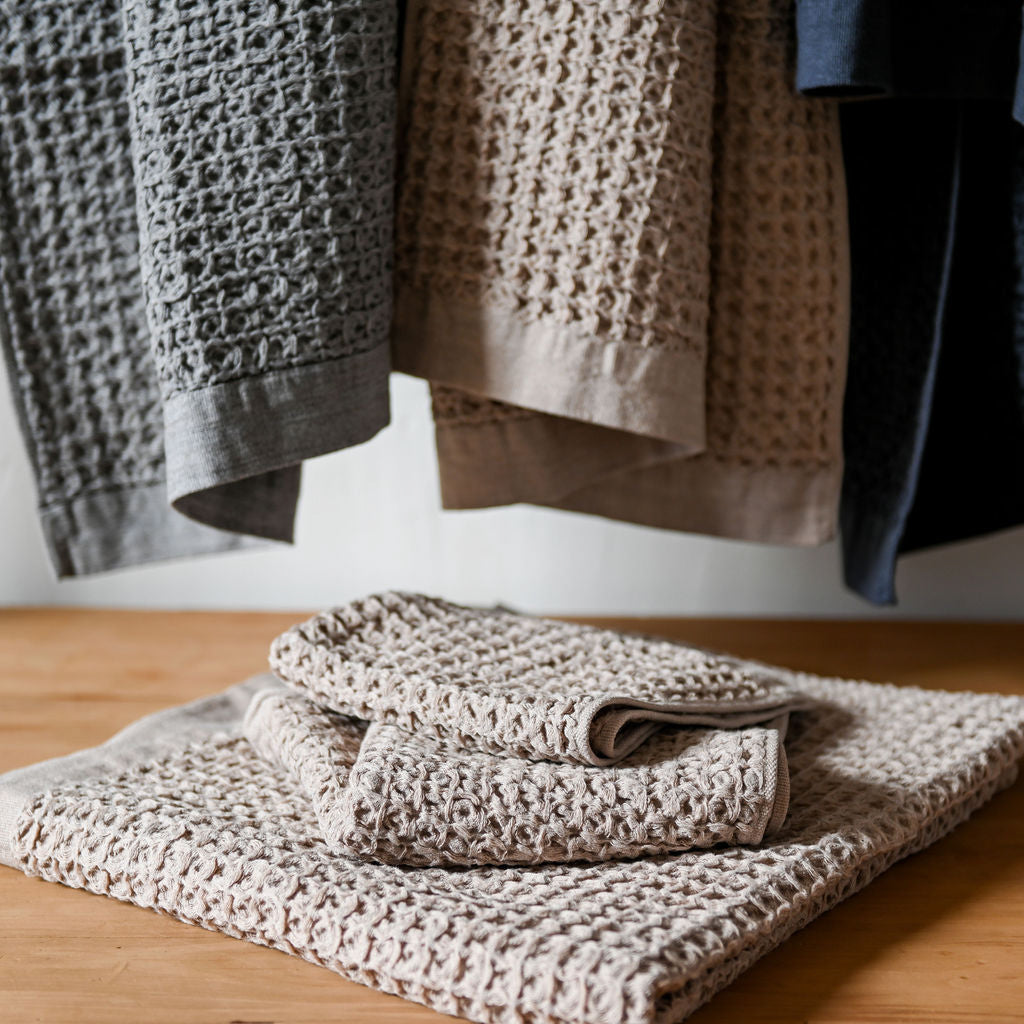Kontex Brera Bath Towel Beige | Kontex | Miss Arthur | Home Goods | Tasmania