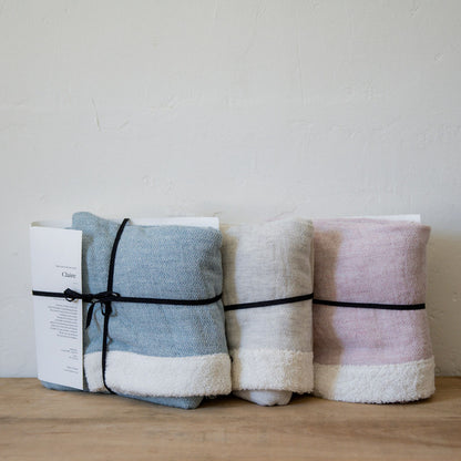 Claire Blue Hooded Baby Towel | Kontex | Miss Arthur | Home Goods | Tasmania