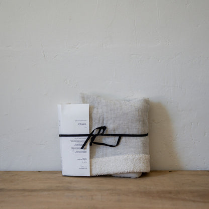 Claire Silver Hooded Baby Towel | Kontex | Miss Arthur | Home Goods | Tasmania