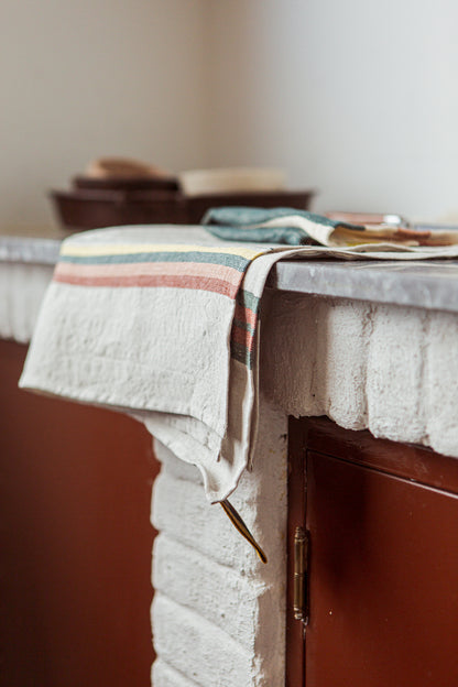 Libeco Dock Kitchen Towel Multi Stripe | Libeco | Miss Arthur | Home Goods | Tasmania