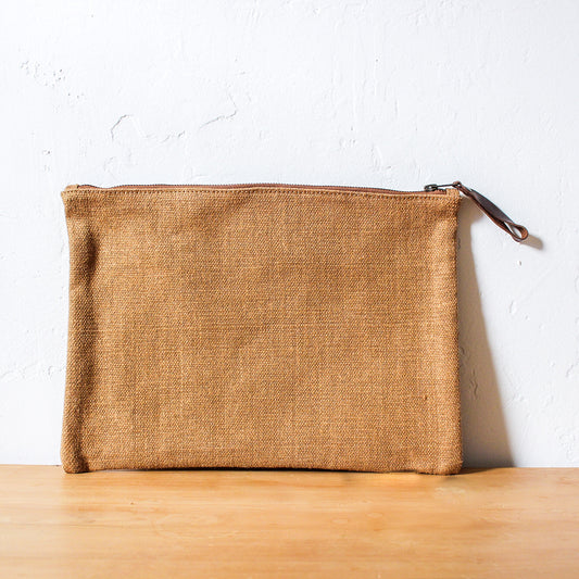 Woven Waxed Jute Pouch Large | Fair Go Trading | Miss Arthur | Home Goods | Tasmania