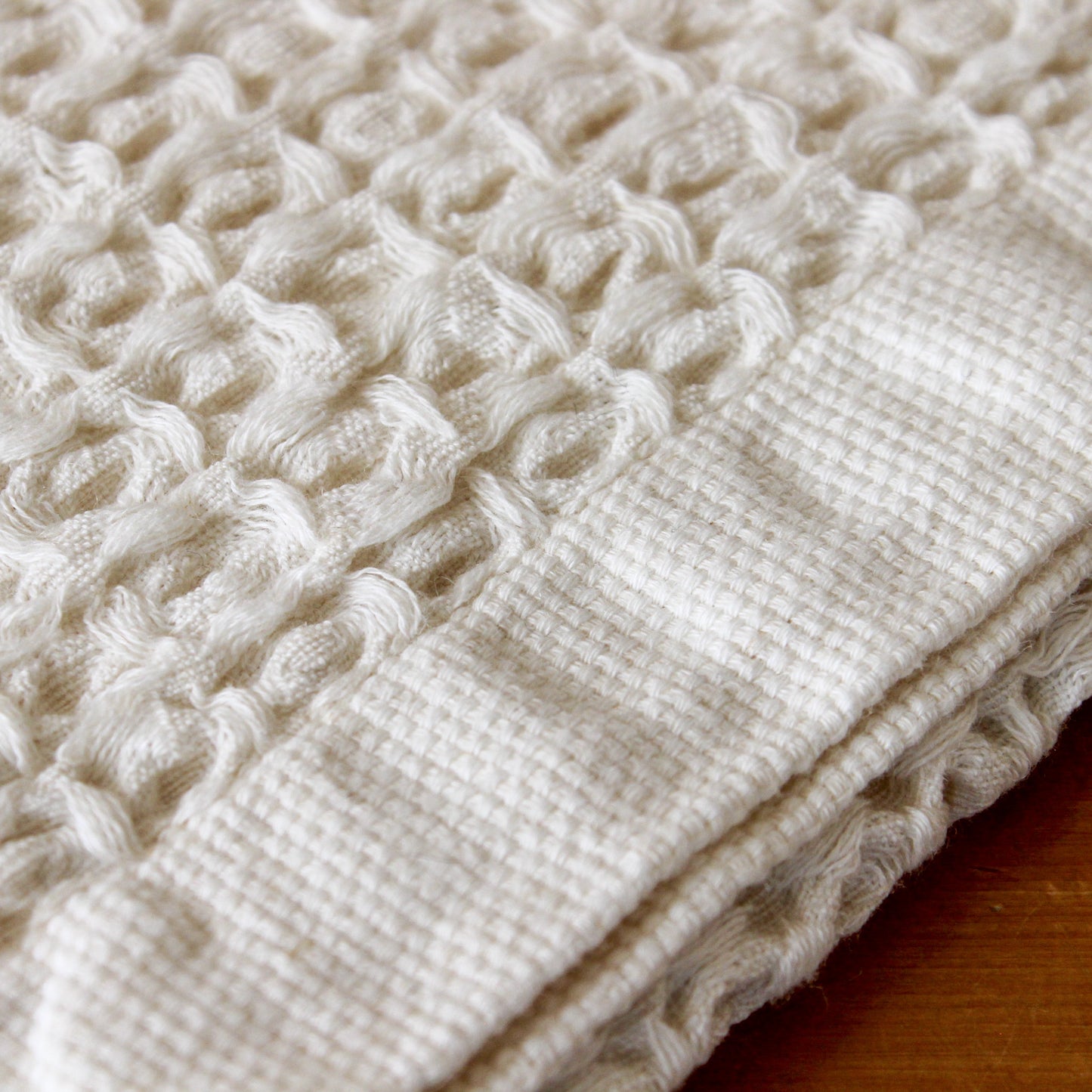 Kontex Cotton Linen Waffle Ivory Hand Towel | Kontex | Miss Arthur | Home Goods | Tasmania