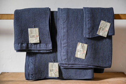 Kontex Vintage Waffle Bath Sheet Navy | Kontex | Miss Arthur | Home Goods | Tasmania