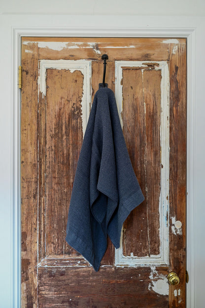 Kontex Vintage Waffle Bath Sheet Navy | Kontex | Miss Arthur | Home Goods | Tasmania