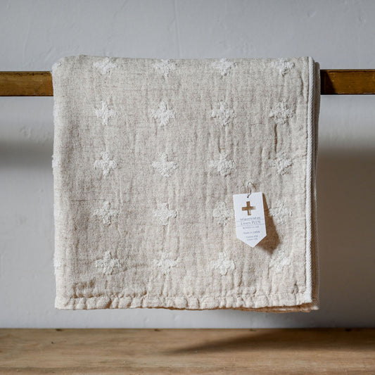 Kontex Linen Plus Bath Towel Beige | Kontex | Miss Arthur | Home Goods | Tasmania