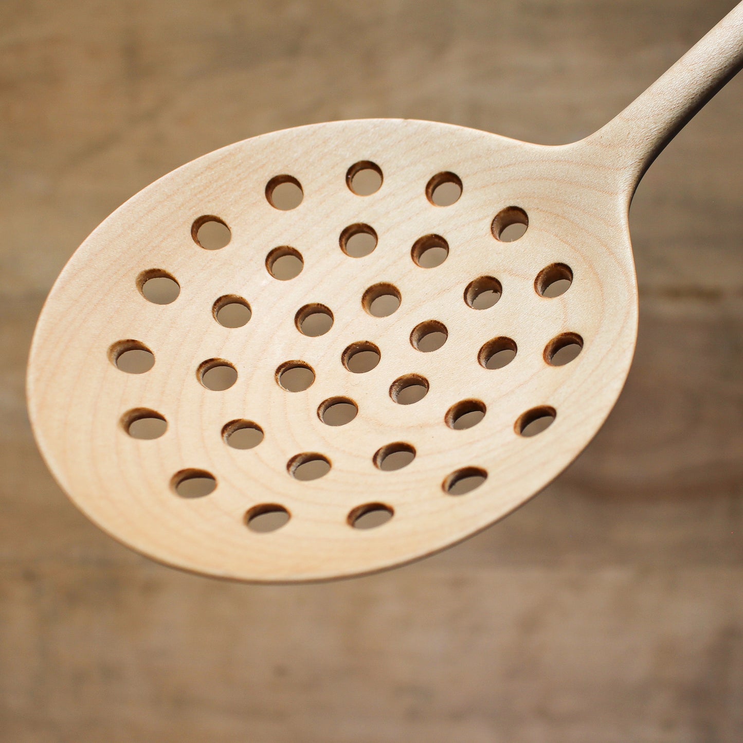 Hand Carved Wooden Strainer Maple | Marini | Miss Arthur | Home Goods | Tasmania