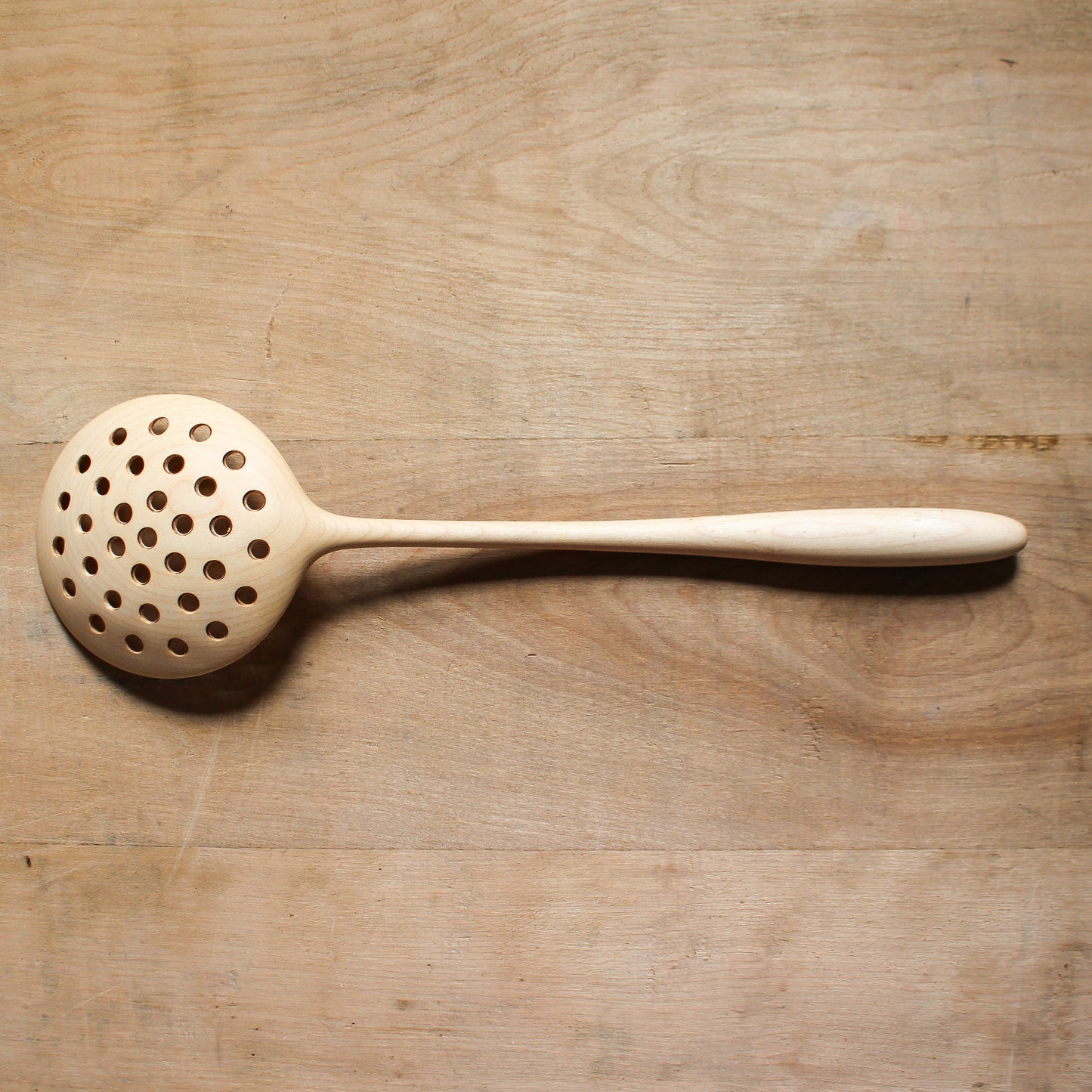 Hand Carved Wooden Strainer Maple | Marini | Miss Arthur | Home Goods | Tasmania