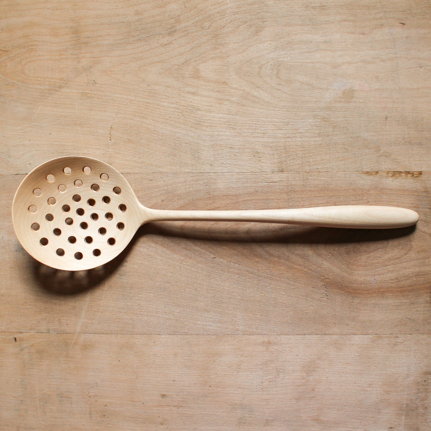 Hand Carved Wooden Strainer Maple | Marini | Miss Arthur | Home Goods | Tasmania