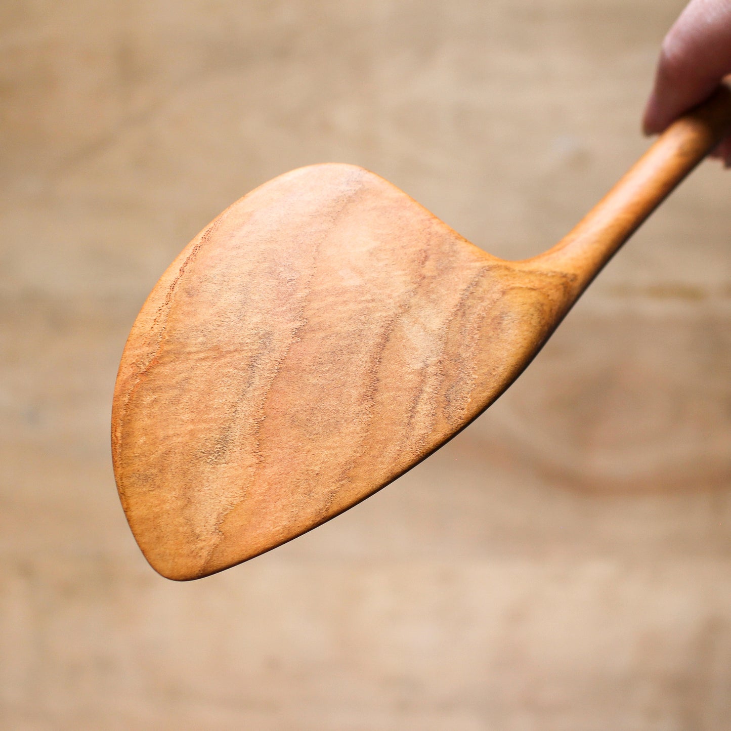 Hand Carved Wooden Wok Spatula Apricot Wood | Marini | Miss Arthur | Home Goods | Tasmania