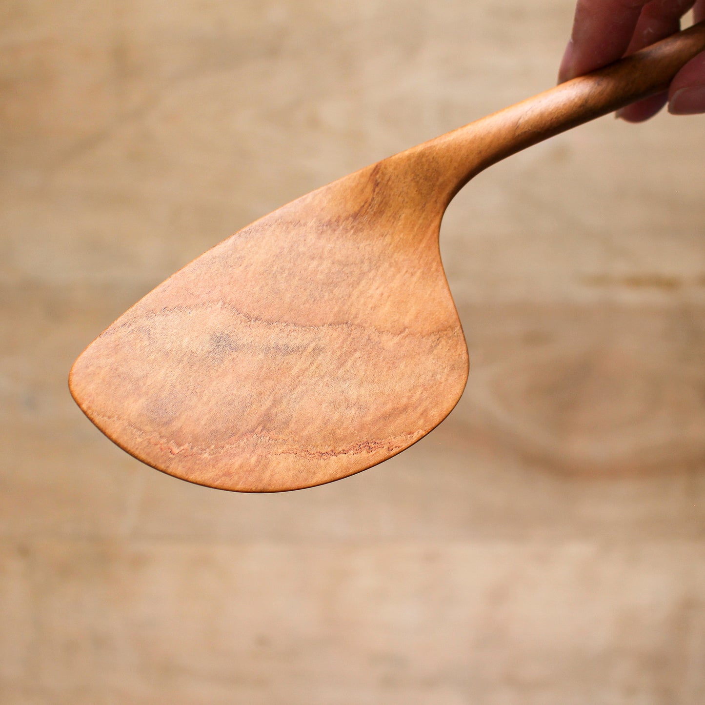 Hand Carved Wooden Wok Spatula Apricot Wood | Marini | Miss Arthur | Home Goods | Tasmania