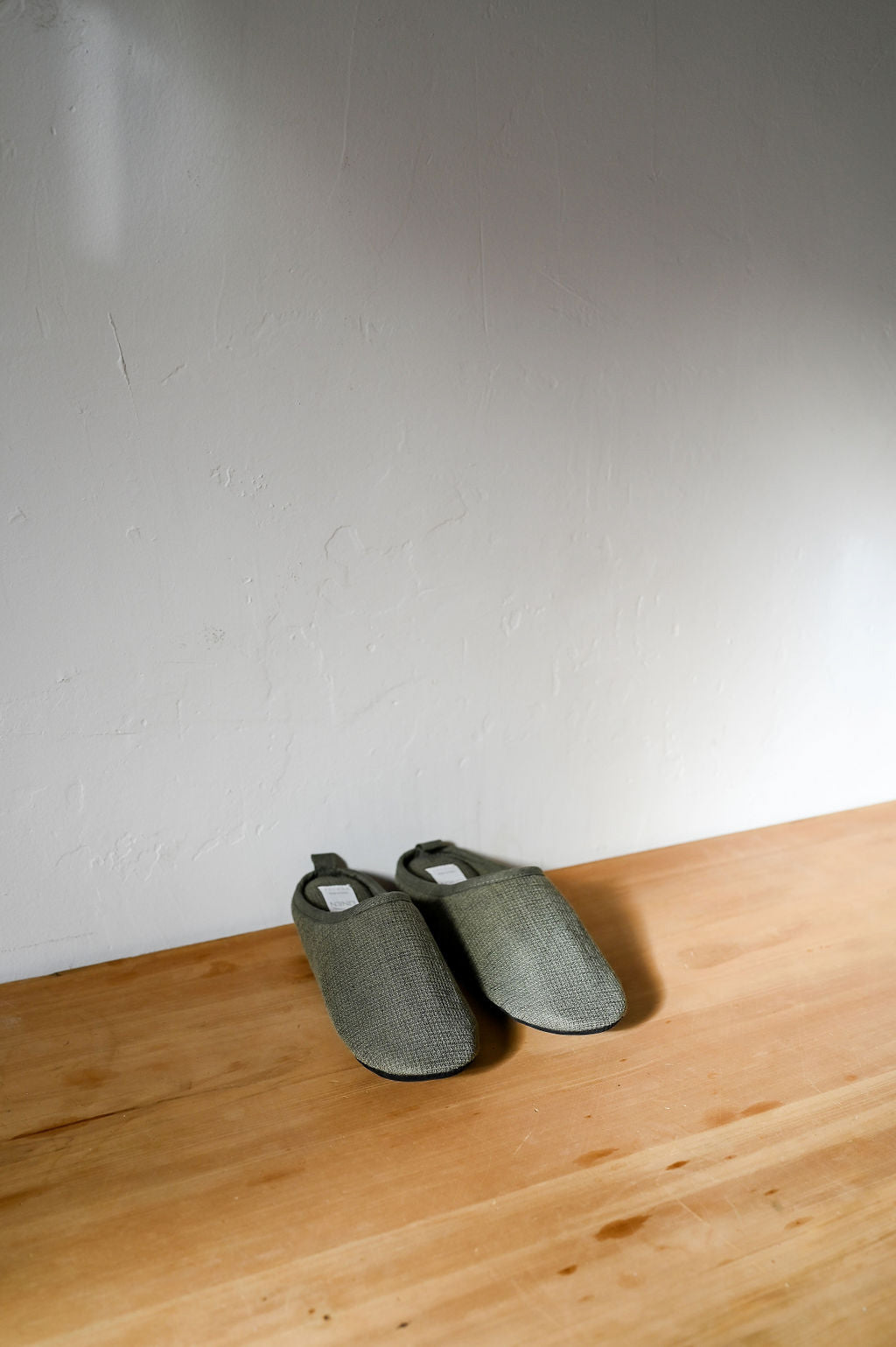 Kontex Moku Light Linen Slippers Khaki Large | Kontex | Miss Arthur | Home Goods | Tasmania
