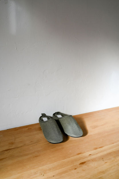 Kontex Moku Light Linen Slippers Khaki Large | Kontex | Miss Arthur | Home Goods | Tasmania