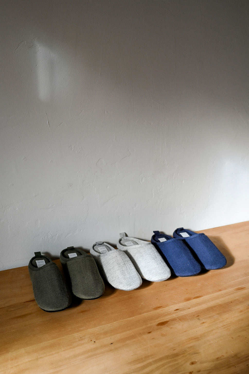 Kontex Moku Light Linen Slippers Khaki Large | Kontex | Miss Arthur | Home Goods | Tasmania