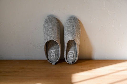Kontex Moku Light Linen Slippers Grey Medium | Kontex | Miss Arthur | Home Goods | Tasmania