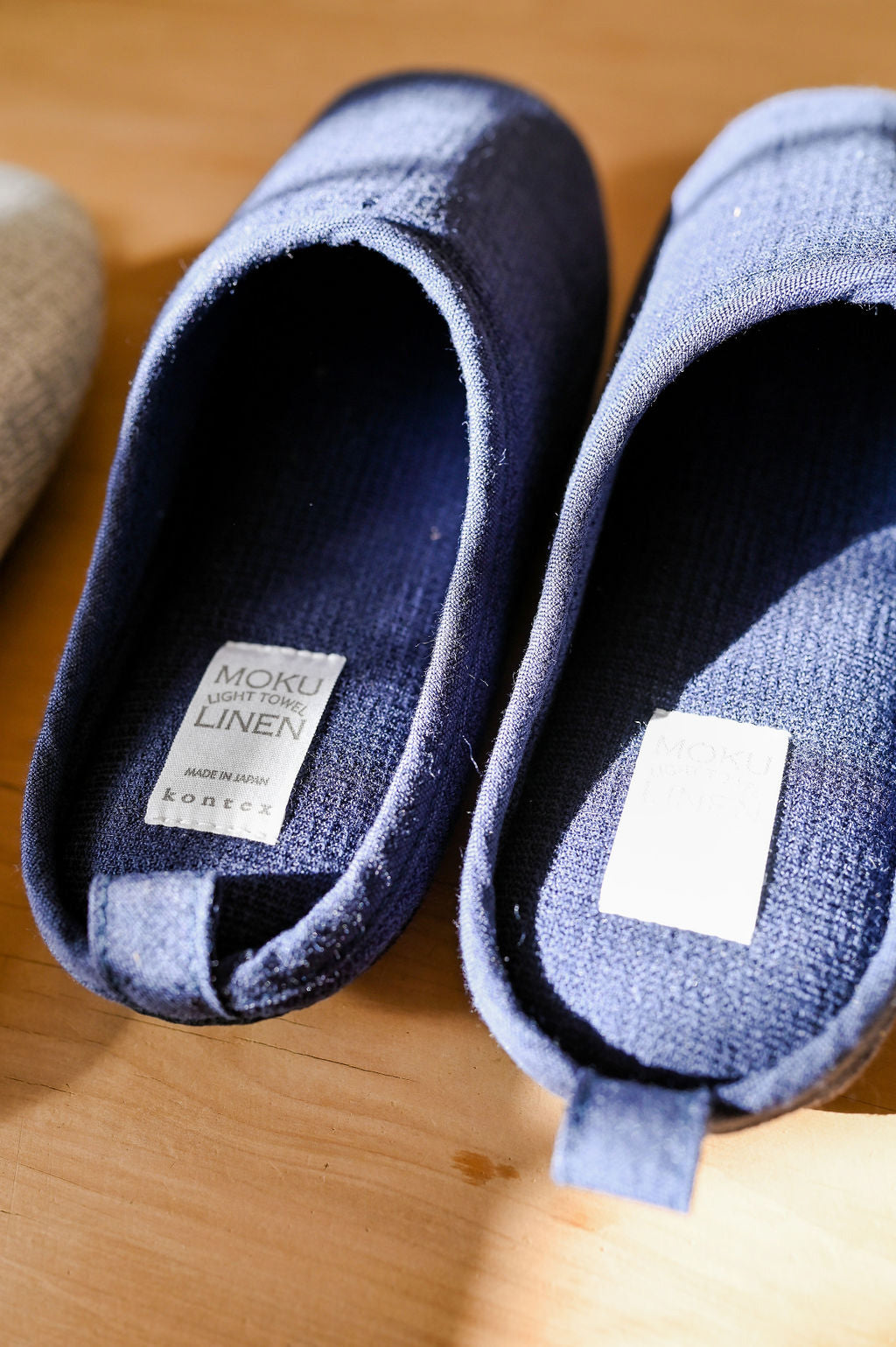 Kontex Moku Light Linen Slippers Navy Medium | Kontex | Miss Arthur | Home Goods | Tasmania