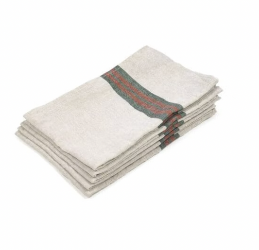 Libeco Dock Kitchen Towel Green Stripe | Libeco | Miss Arthur | Home Goods | Tasmania
