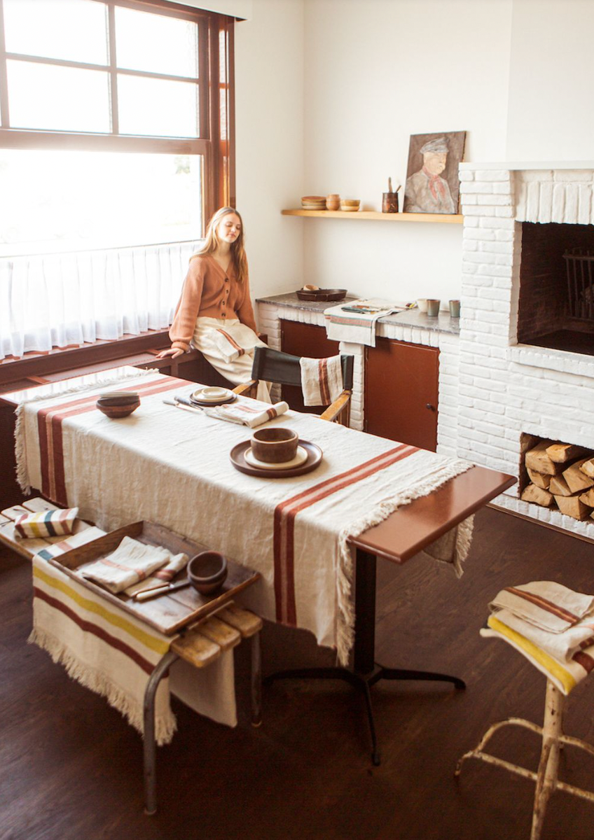 The Belgian Tablecloth Fisherman 140cm x 230cm | Libeco | Miss Arthur | Home Goods | Tasmania