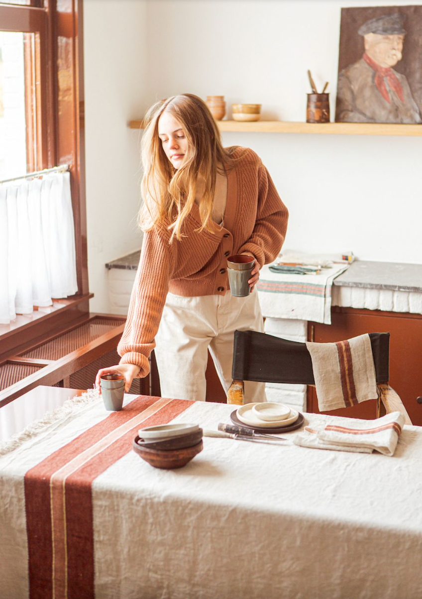 The Belgian Tablecloth Fisherman 140cm x 230cm | Libeco | Miss Arthur | Home Goods | Tasmania
