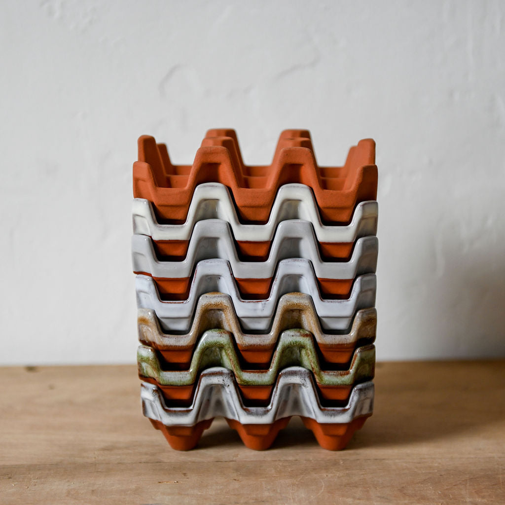 Egg Rack (6) White Full Glaze | Weston Mill Pottery | Miss Arthur | Home Goods | Tasmania