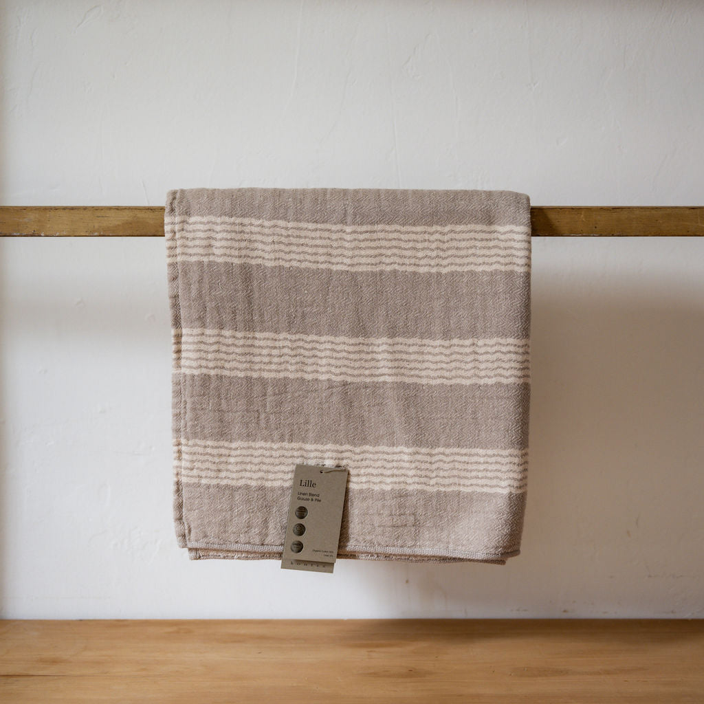 Lille Beige Bath Towel | Kontex | Miss Arthur | Home Goods | Tasmania