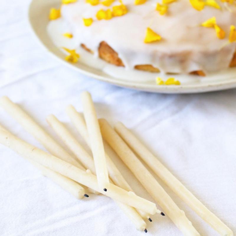 Beeswax Birthday Candle - Single | Queen B | Miss Arthur | Home Goods | Tasmania