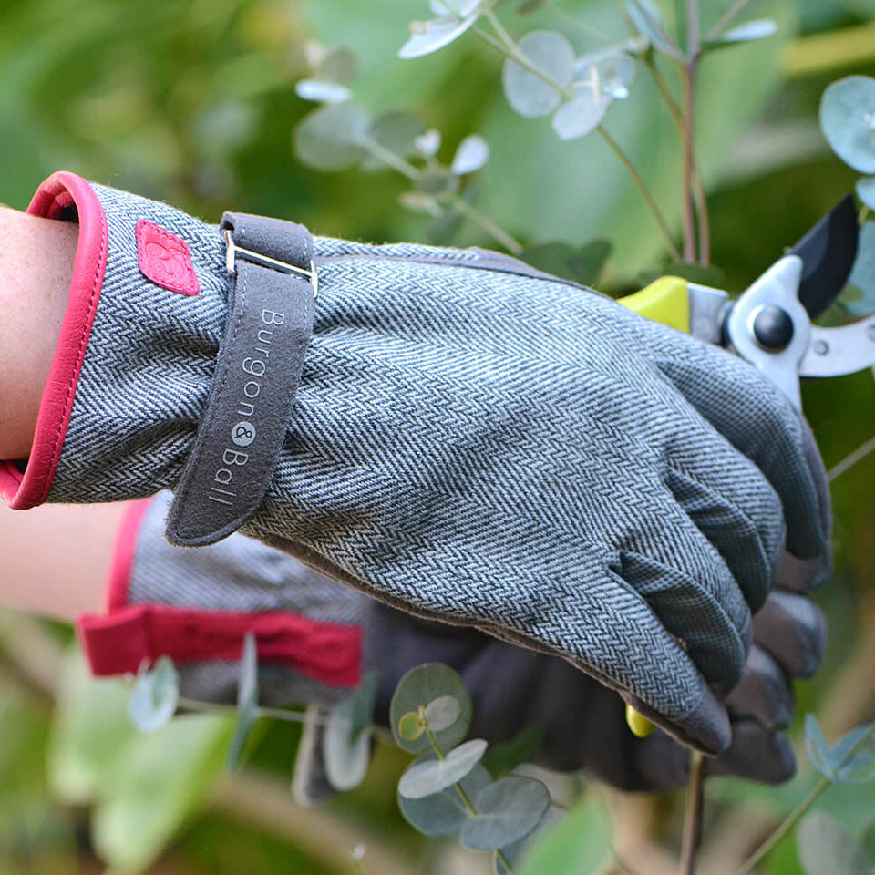 Burgon & Ball Love The Glove Grey Tweed M/L | Burgon & Ball | Miss Arthur | Home Goods | Tasmania