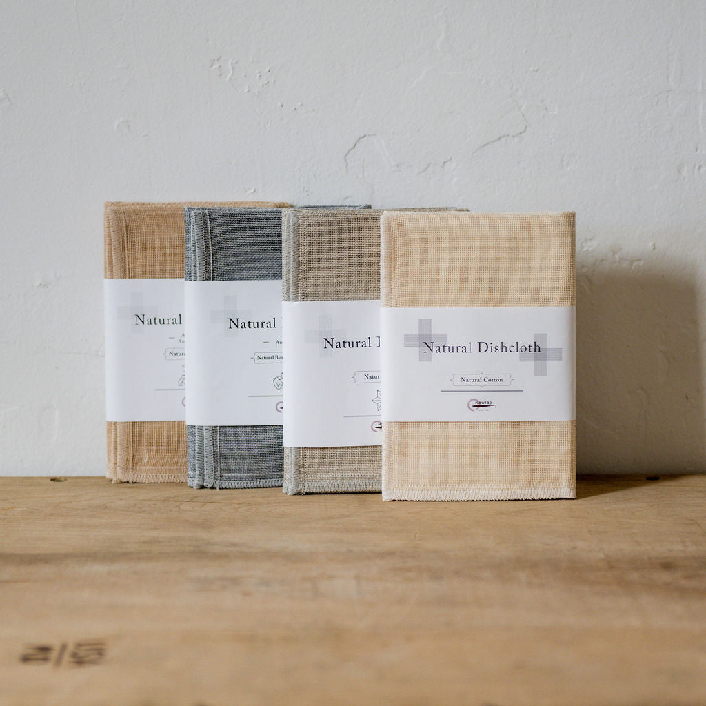 Natural Dish Cloth Binchotan (Charcoal) | Nawrap | Miss Arthur | Home Goods | Tasmania