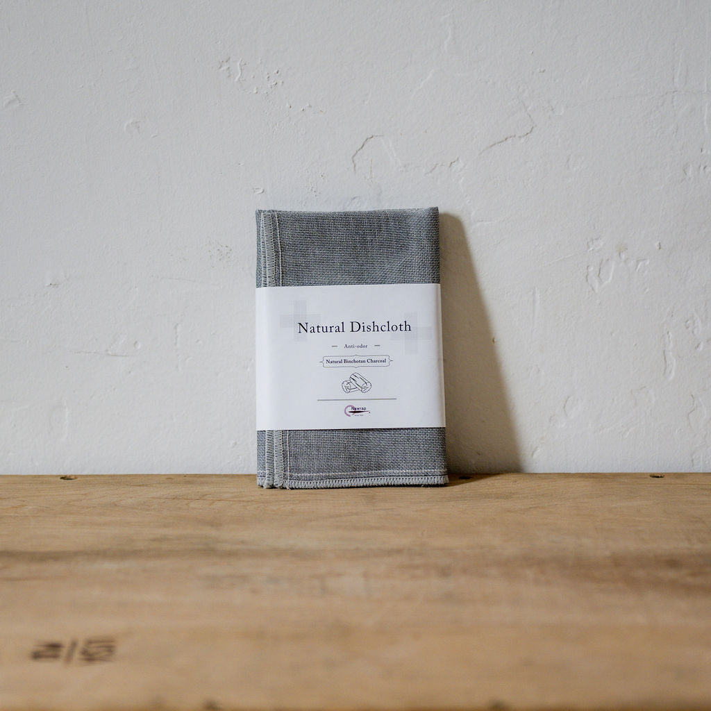 Natural Dish Cloth Binchotan (Charcoal) | Nawrap | Miss Arthur | Home Goods | Tasmania