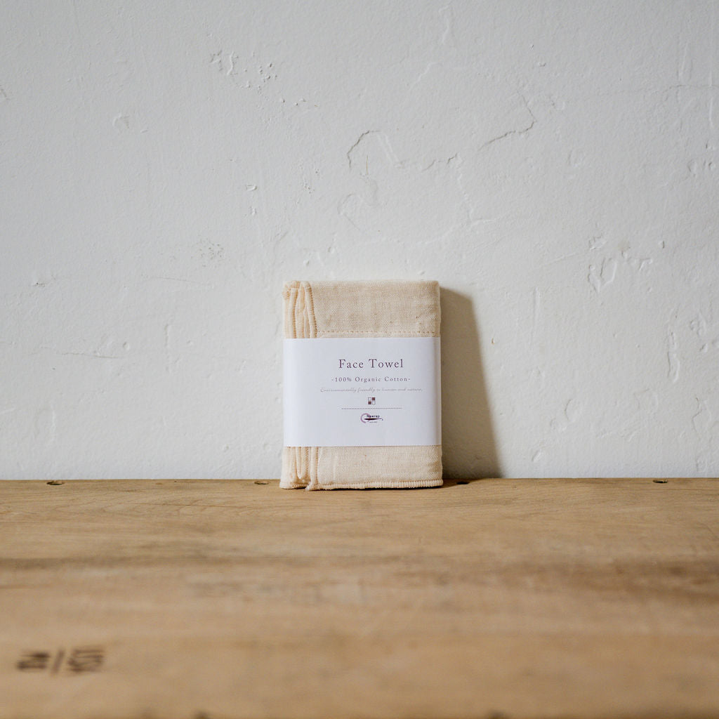 Organic Cotton Face Towel Natural | Nawrap | Miss Arthur | Home Goods | Tasmania