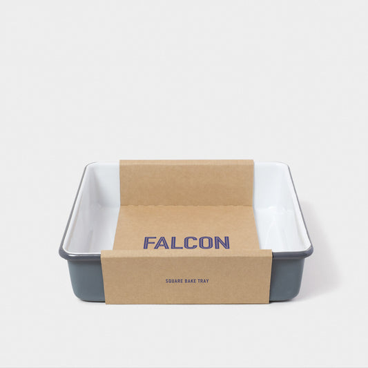 Falcon Enamelware Enamel Square Bake Tray Pigeon Grey | Falcon Enamelware | Miss Arthur | Home Goods | Tasmania