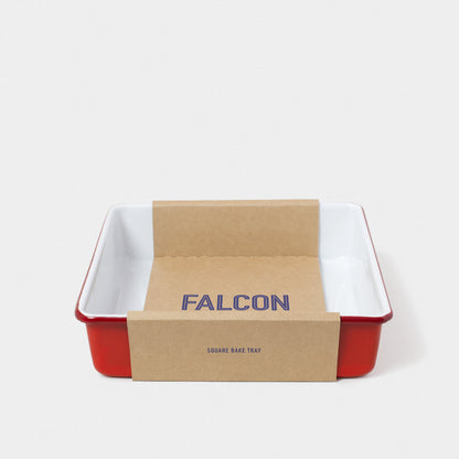 Falcon Enamelware Enamel Square Bake Tray Pillarbox Red | Falcon Enamelware | Miss Arthur | Home Goods | Tasmania